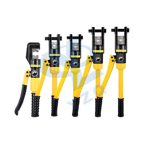 Integral manual hydraulic crimping tools